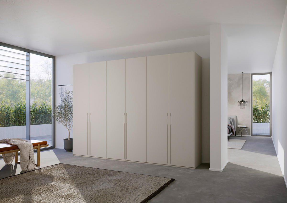 DREHTÜRENSCHRANK in Grau  - Grau, Trend, Holzwerkstoff/Metall (301/223/60cm) - Novel