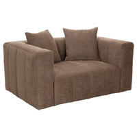 FÅTÖLJ i trä, textil brun  - brun/svart, Basics, trä/textil (92/77/91cm) - Pure Home Comfort