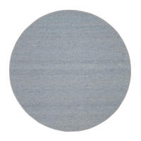 HANDWEBTEPPICH 150/150 cm Helsinki Blau, Grau  - Blau/Grau, Basics, Textil (150/150cm) - Linea Natura
