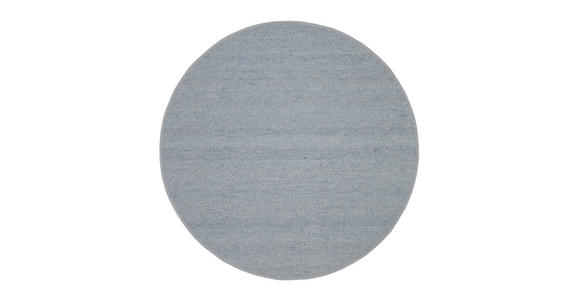 HANDWEBTEPPICH 250/250 cm Helsinki Blau, Grau  - Blau/Grau, Basics, Textil (250/250cm) - Linea Natura