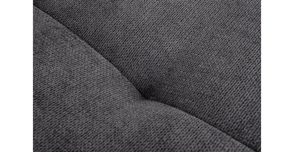 HOCKER in Textil Schwarz  - Edelstahlfarben/Schwarz, LIFESTYLE, Textil/Metall (120/43/70cm) - Hom`in