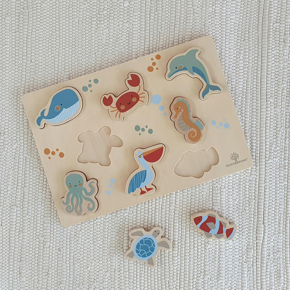 MOTORIKSPIEL ABELIA-OCEAN - Naturfarben, Basics, Holz/Textil (42/32/32cm) - MUSTERKIND