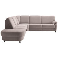 ECKSOFA  in Flachgewebe Rosa  287/269 cm  - Schwarz/Rosa, KONVENTIONELL, Textil/Metall (287/269cm) - Beldomo System