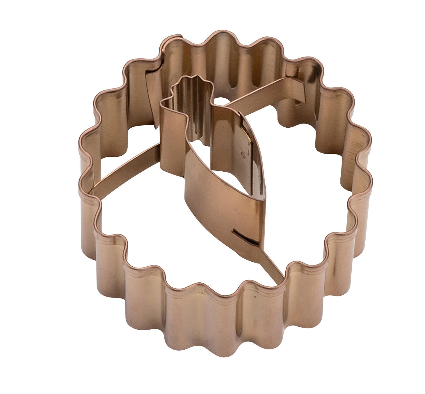 LINZER-KEKSAUSSTECHER - Altrosa, Trend, Metall (5cm) - Dr.Oetker