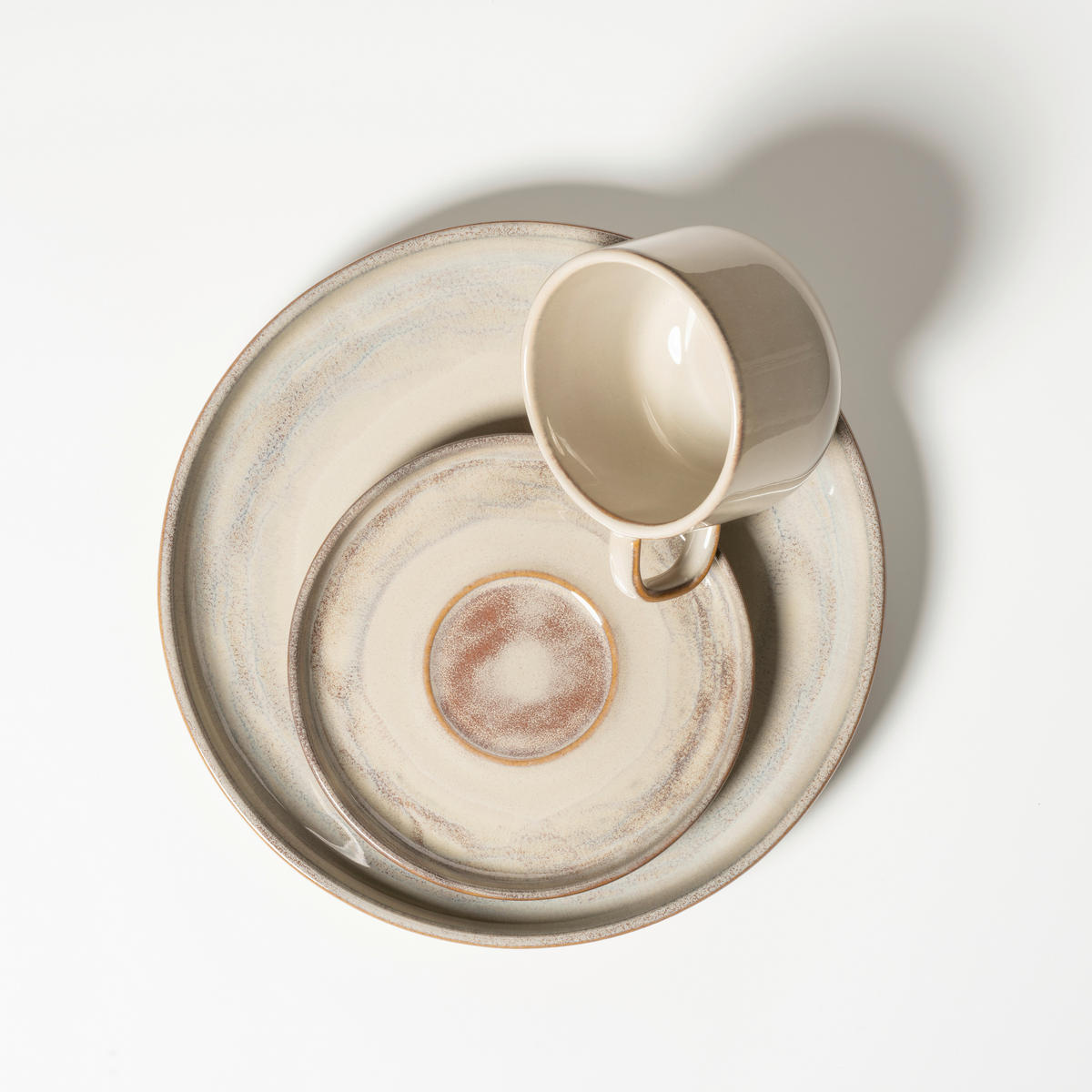 KAFFEESERVICE Beige NEBELWALD 12-teilig  - Beige, Basics, Keramik - Gipfelstück