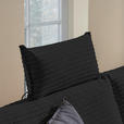 ECKSOFA in Cord Schwarz  173/276 cm  - Schwarz, KONVENTIONELL, Textil/Metall (173/276cm) - Carryhome
