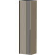 GARDEROBENSCHRANK 43/165/34 cm  - Sandfarben/Taupe, Design, Glas/Holzwerkstoff (43/165/34cm) - Dieter Knoll