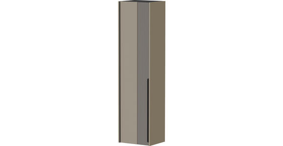 GARDEROBENSCHRANK 43/165/34 cm  - Sandfarben/Taupe, Design, Glas/Holzwerkstoff (43/165/34cm) - Dieter Knoll