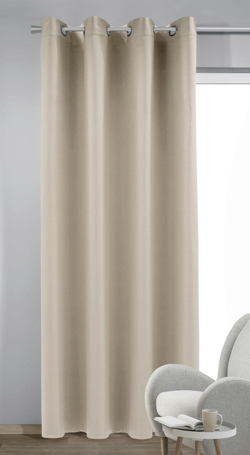 FERTIGVORHANG black-out (lichtundurchlässig)  - Grau, Basics, Textil (140/245cm)