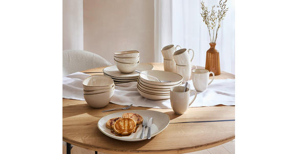 KOMBISERVICE Beige 24-teilig AQUA SABBIA - Beige, Trend, Keramik - Novel