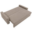 SCHLAFSOFA in Cord Beige  - Beige/Schwarz, KONVENTIONELL, Kunststoff/Textil (233/92/108cm) - Carryhome