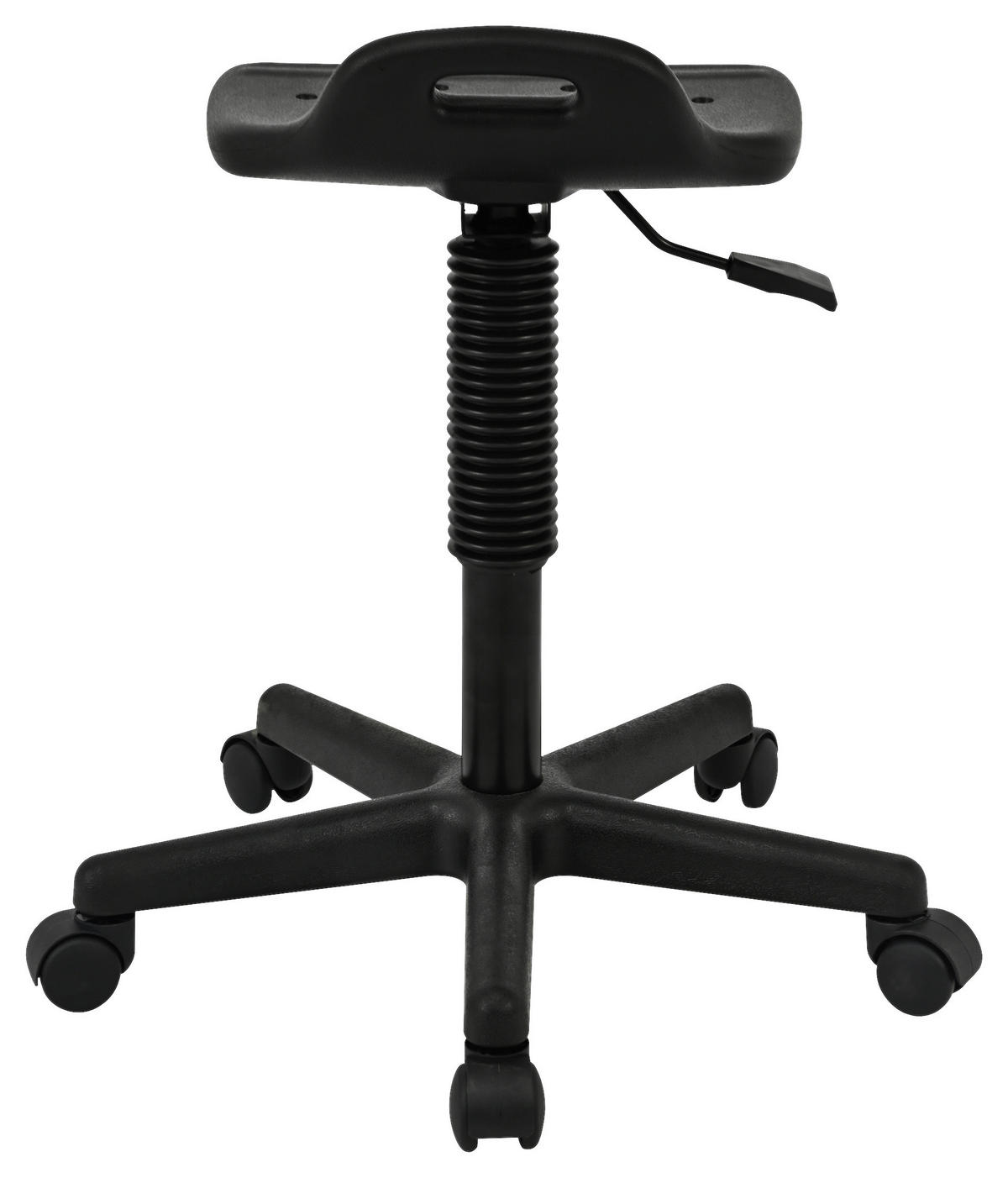 KONTORSPALL  svart  - svart, Modern, metall/plast (57/46-62/55cm) - Carryhome