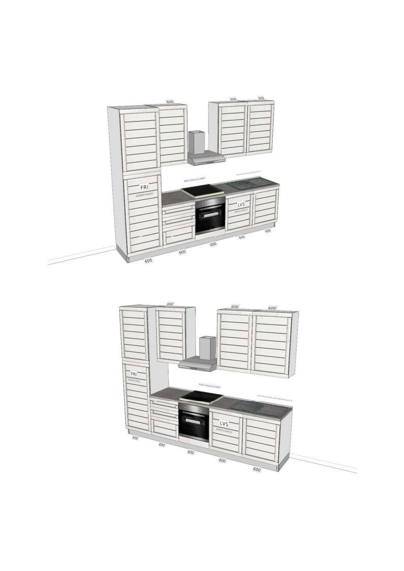 BLOK KUHINJA SA APARATIMA   - Osnovno (300/240/60cm) - Xora