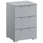 NACHTSCHRANK 40/61/42 cm  - Silberfarben/Hellgrau, Design, Holzwerkstoff/Kunststoff (40/61/42cm) - Novel