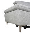 ECKSOFA Grau Webstoff  - Schwarz/Grau, KONVENTIONELL, Textil/Metall (288/225cm) - Carryhome