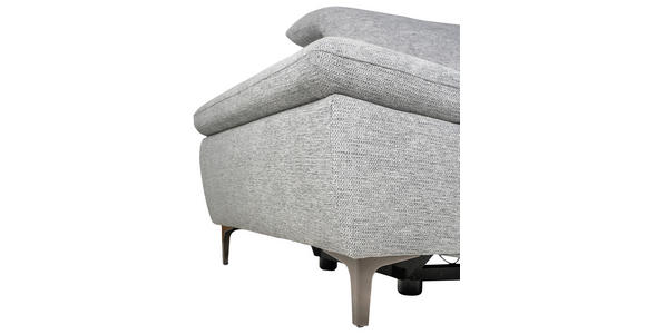 ECKSOFA Grau Webstoff  - Schwarz/Grau, KONVENTIONELL, Textil/Metall (288/225cm) - Carryhome