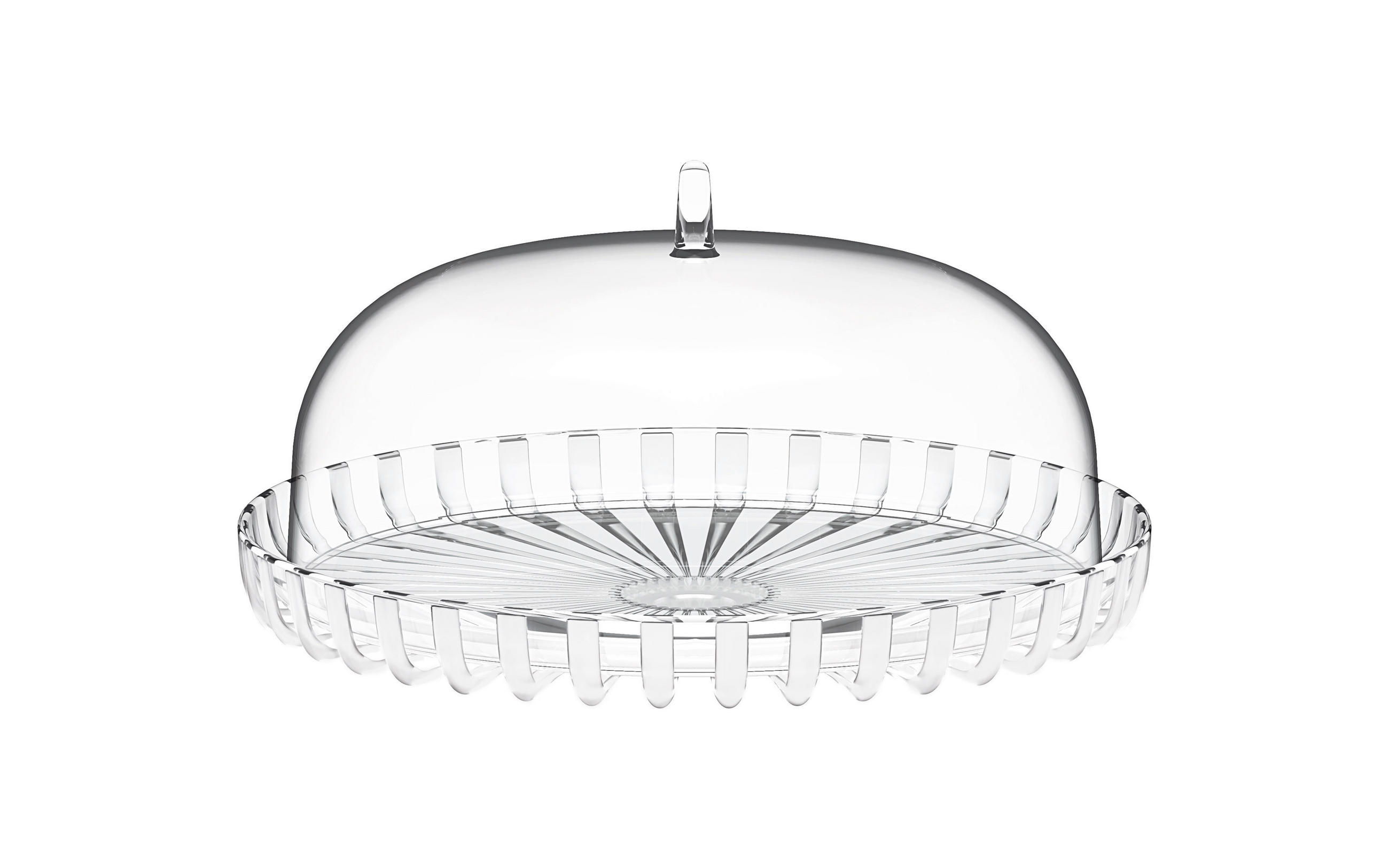 Guzzini Tortenplatte Dolcevita Perlmutt 31x16x31 cm