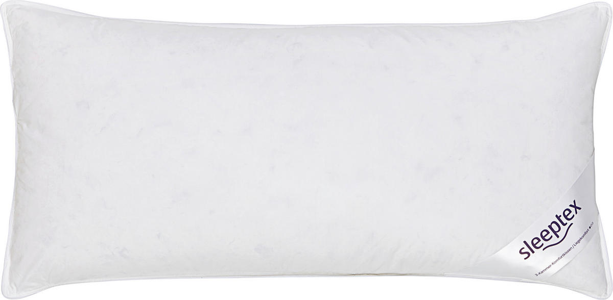 3-KAMMER-POLSTER 40/80 cm   - Weiß, Basics, Textil (40/80cm) - Sleeptex