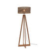 GOLVLAMPA GOOD&MOJO  50/50/145 cm    - svart/naturfärgad, Trend (50/50/145cm) - Good & Mojo