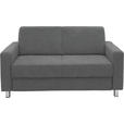 2-SITZER-SOFA - Chromfarben/Grau, Design, Textil/Metall (158/83/85cm) - Xora