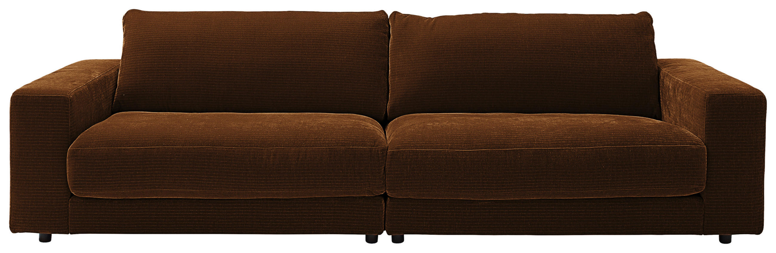 3-SITZER-SOFA in Chenille Messingfarben  - Messingfarben/Schwarz, Design, Kunststoff/Textil (290/86/127cm) - Lomoco