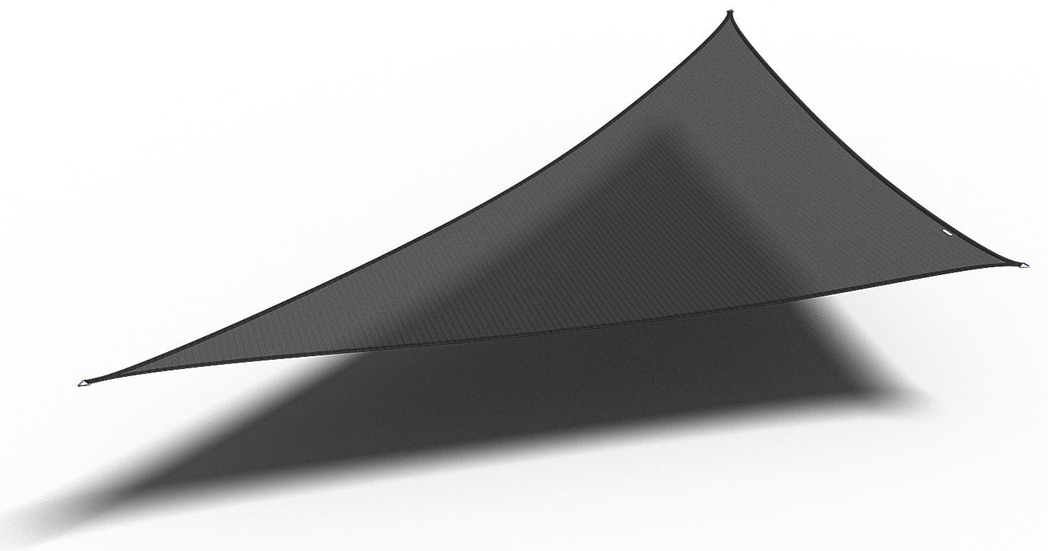 Gardenson Sonnensegel Schwarz 500x1x710 cm
