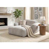 XXL-SESSEL - Silberfarben/Schwarz, MODERN, Kunststoff/Textil (182/87/184cm) - Trendmanufaktur