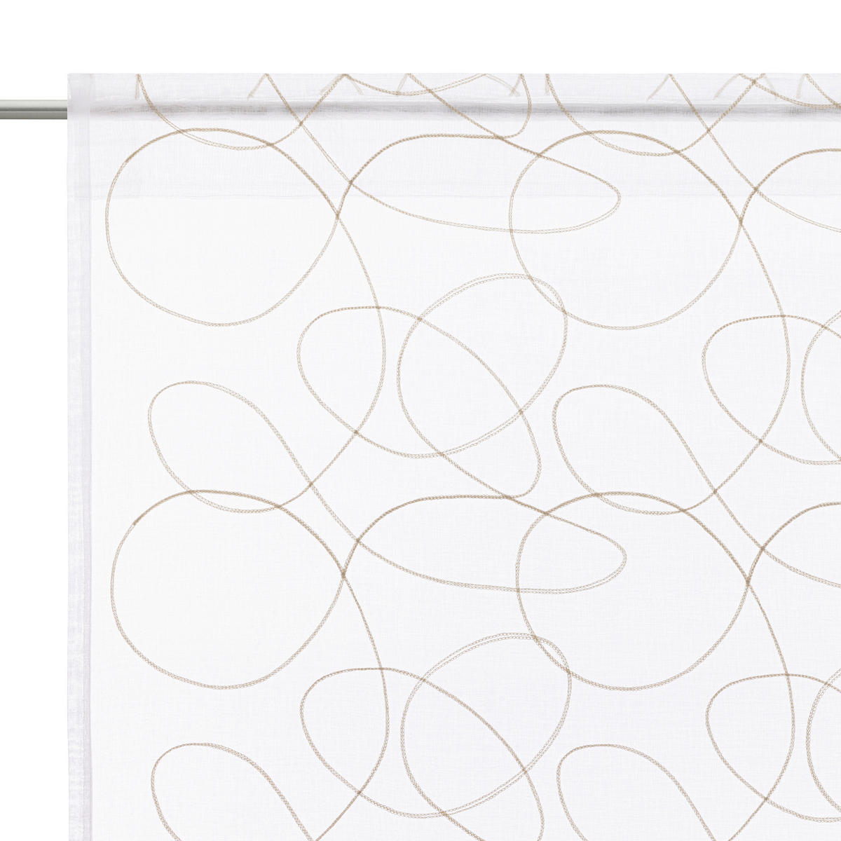 FERTIGVORHANG transparent  - Beige, KONVENTIONELL, Textil (140/245cm) - Esposa
