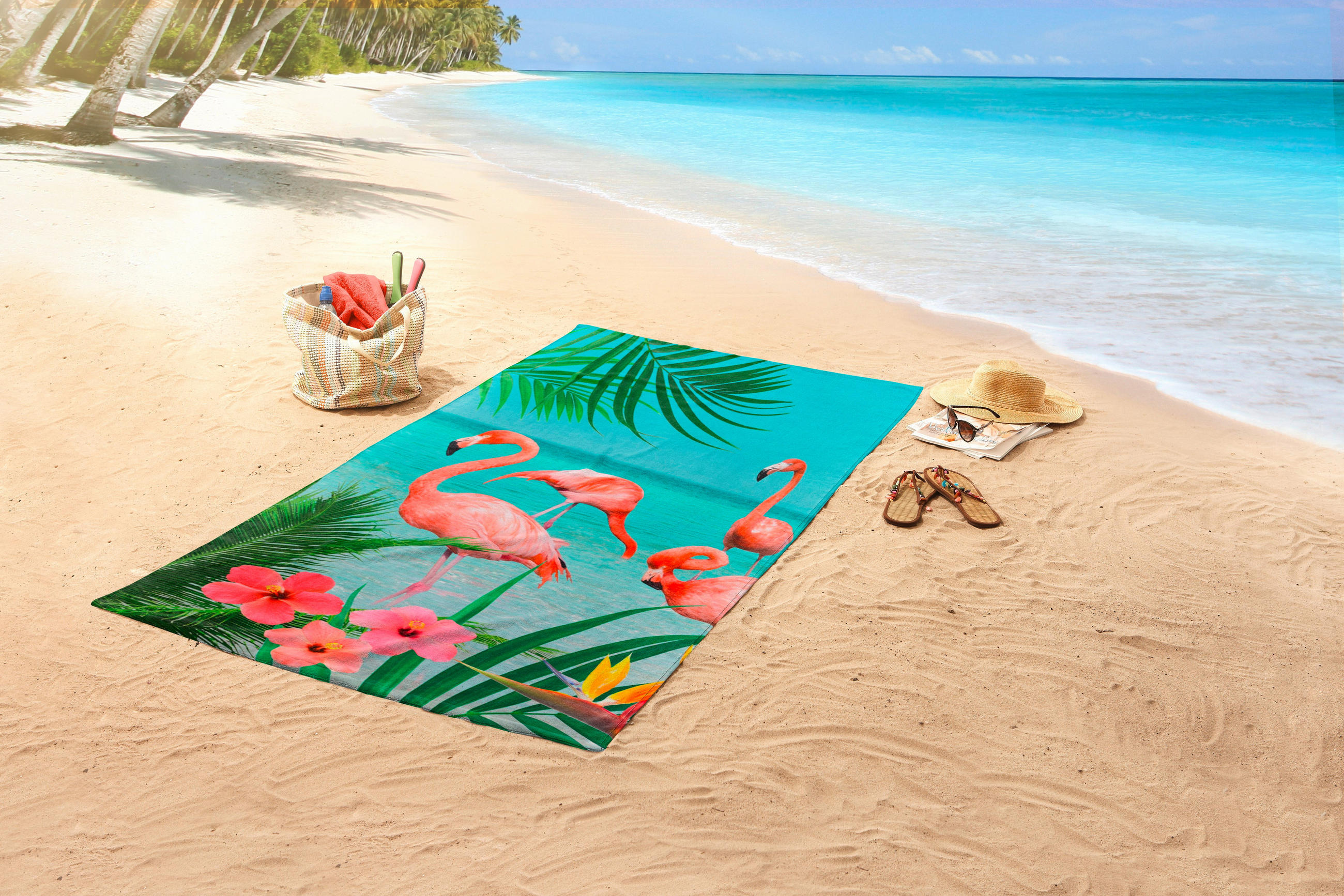 STRANDTUCH Multicolor 100/180 cm  - Multicolor, Trend, Textil (100/180cm)