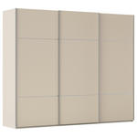 SCHWEBETÜRENSCHRANK  in Champagner  - Champagner/Alufarben, KONVENTIONELL, Holzwerkstoff/Metall (301/223/68cm) - Novel