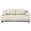 BOXSPRINGSOFA in Webstoff Creme  - Creme/Naturfarben, Modern, Holz/Textil (205/93/108cm) - Venda