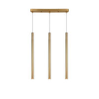 HÄNGELEUCHTE LP-894/3L GD_LUNGO 3 - Bernsteinfarben, Design, Metall (45/4/150cm)