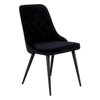 STOLSET 2 styck stål  - svart, Design, metall/textil (50/88.5/66cm) - Livetastic