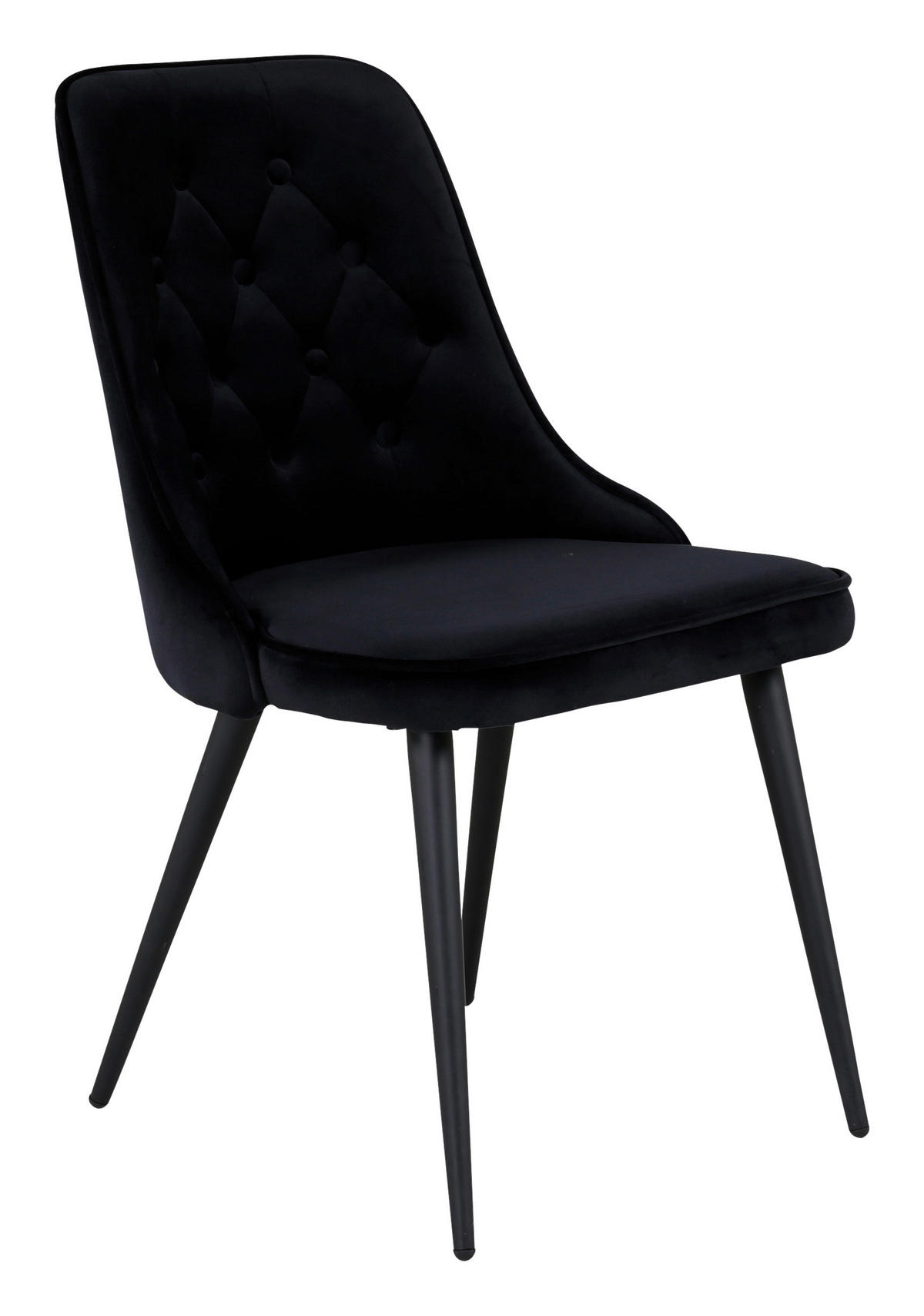STOLSET 2 styck stål  - svart, Design, metall/textil (50/88.5/66cm) - Livetastic