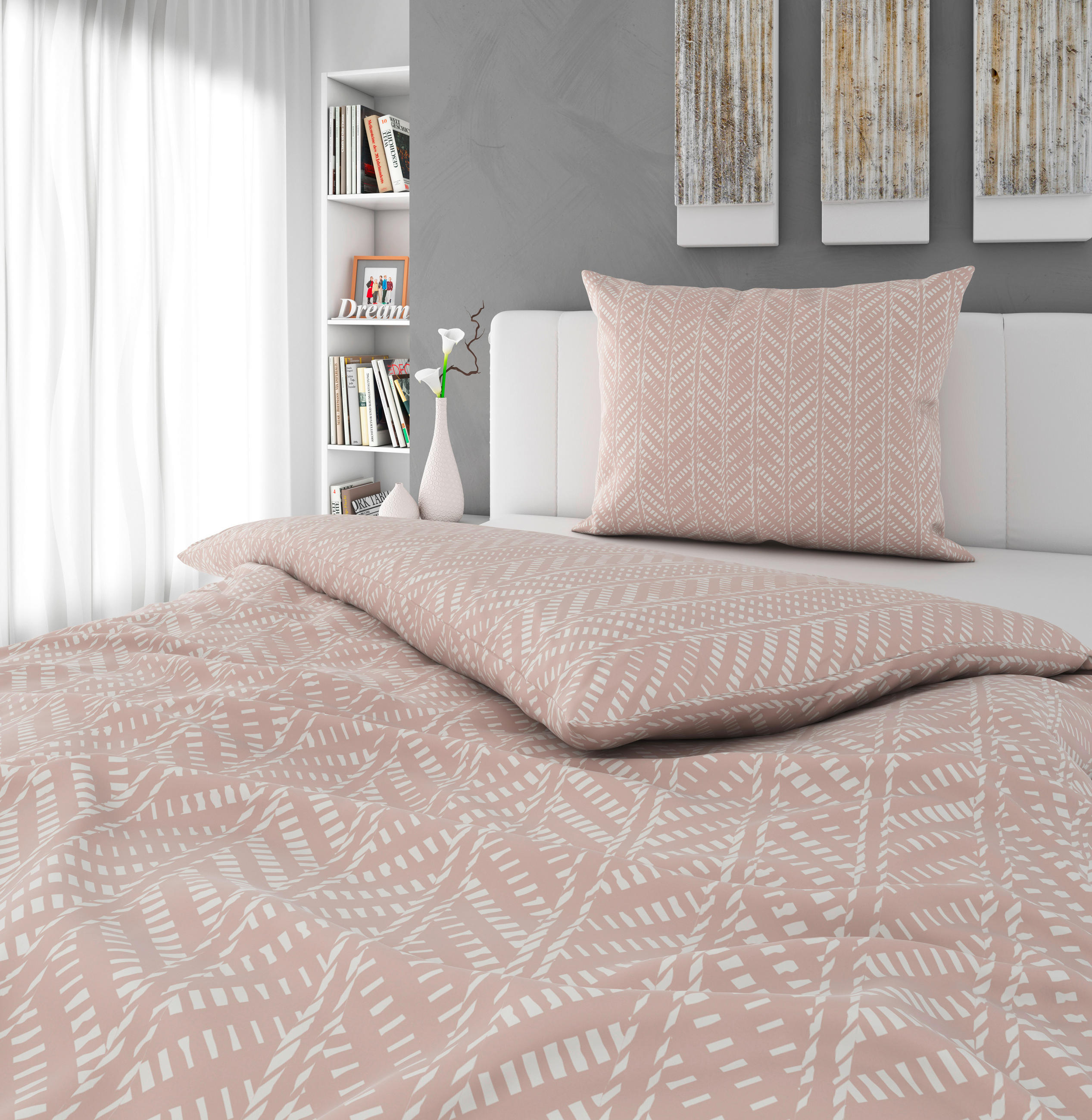 POSTEĽNÁ BIELIZEŇ, satén, 140/200 cm - Design, textil (140/200cm) - Novel