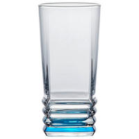ČAŠA ZA PRODUŽENA PIĆA  335 ml  - prozirna/tirkizna, Osnovno, staklo (6,8/14cm) - Homeware
