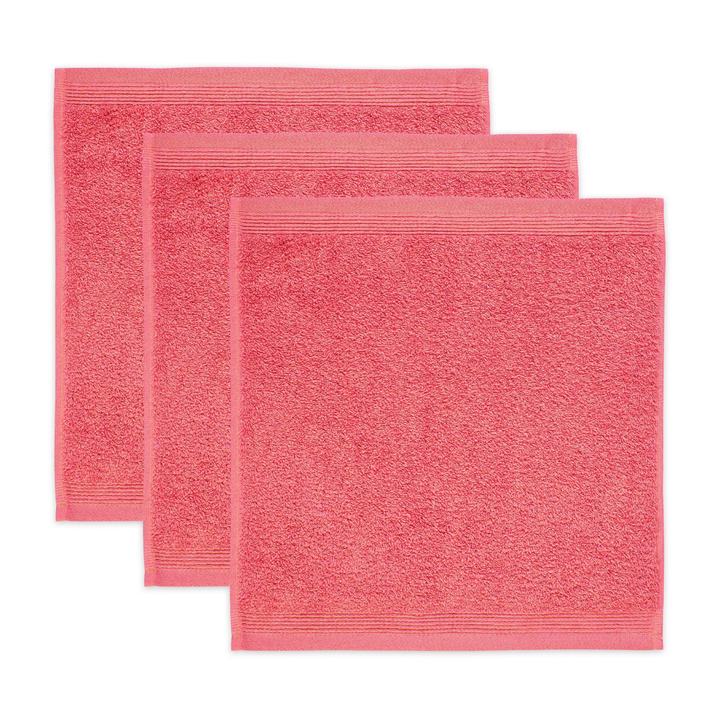 FROTTIERSET Superwuschel Koralle 3-teilig  - Koralle, Basics, Textil (30/30cm) - Moeve