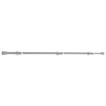 VORHANGSTANGENSET 100-190 cm  - Edelstahlfarben, Design, Metall (100-190cm) - Homeware