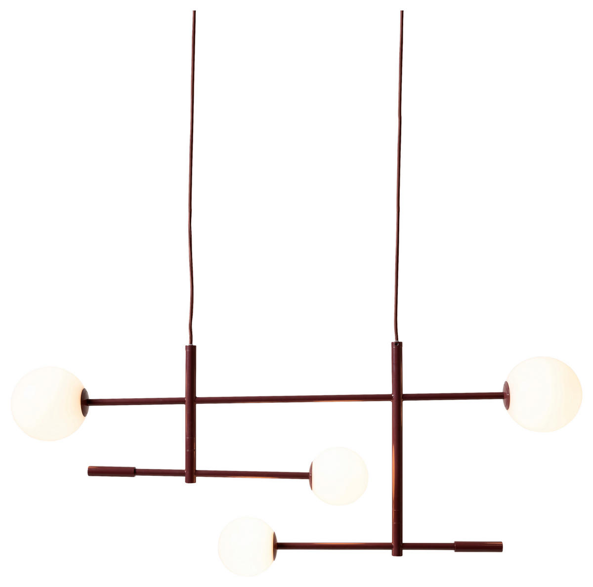HÄNGELEUCHTE It'saboutRoMi 97/13/218 cm   - Bordeaux, Design, Metall (97/13/218cm) - It's about Romi