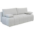 BOXSPRINGSOFA in Chenille Ecru  - Ecru/Schwarz, MODERN, Kunststoff/Textil (210/72/105cm) - Cantus