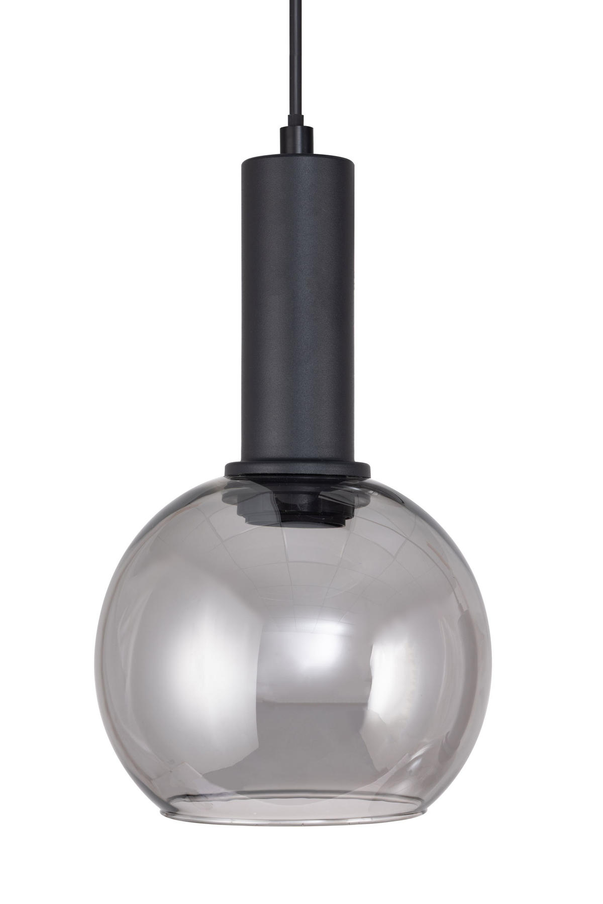 LAMPĂ SUSPENDATĂ 90/15/120 cm  - negru, Trend, sticlă/metal (90/15/120cm) - Novel