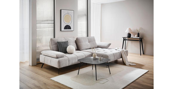 COUCHTISCH in Metall, Glas, Keramik 75/75/40 cm  - Schwarz/Grau, Basics, Glas/Keramik (75/75/40cm) - Xora