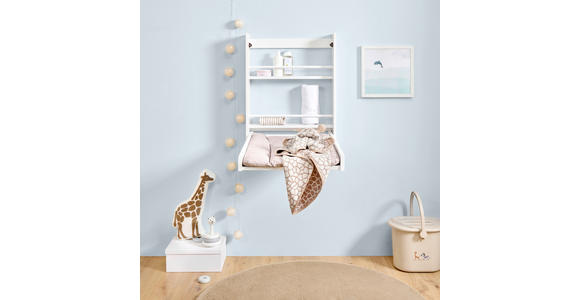 WANDWICKELTISCH 78/78/56 cm  - Weiß Hochglanz, Basics, Holz/Holzwerkstoff (78/78/56cm) - My Baby Lou