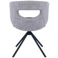 STUHL - Schwarz/Grau, Design, Textil/Metall (58/80/60cm) - Novel