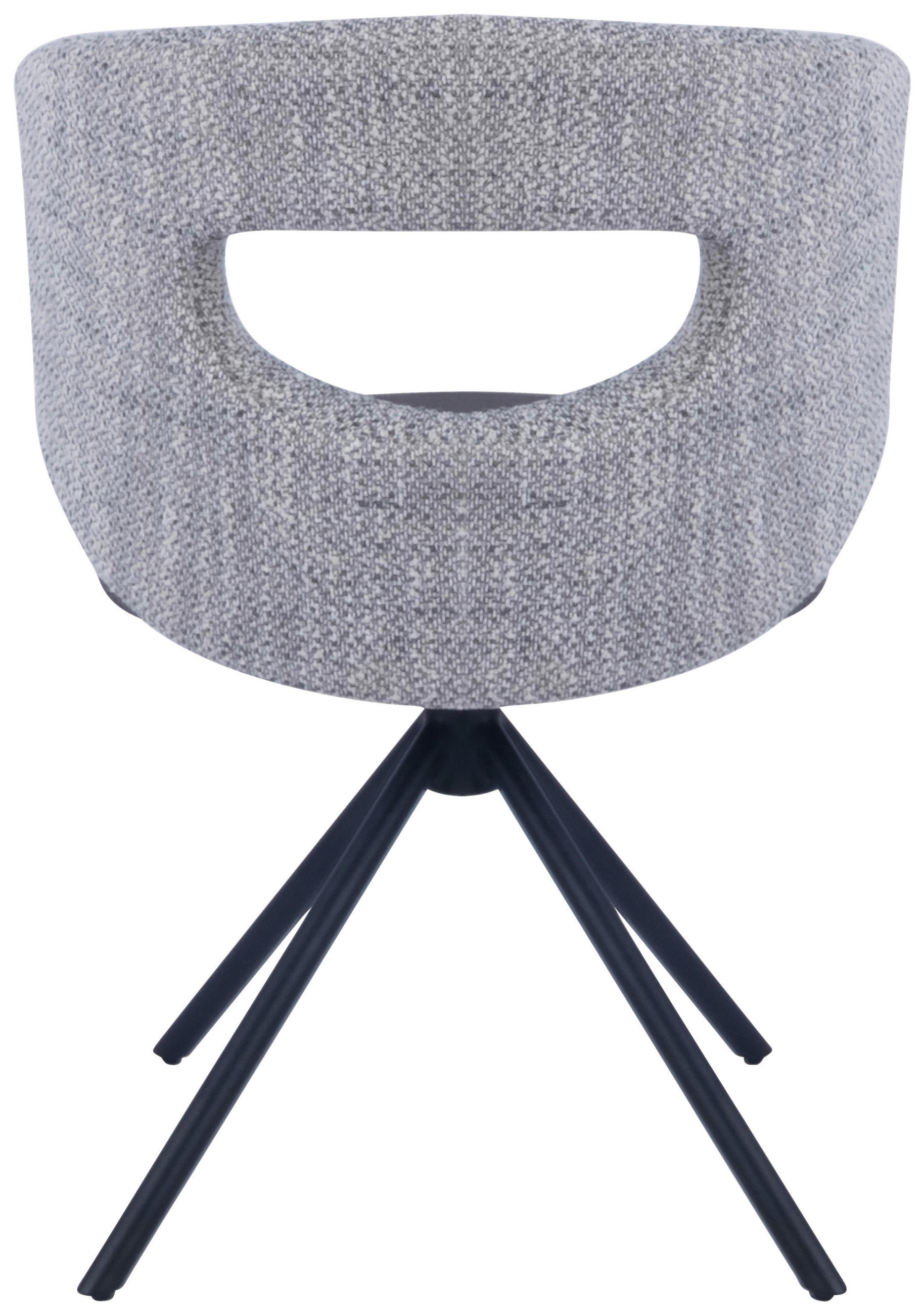 STUHL - Schwarz/Grau, Design, Textil/Metall (58/80/60cm) - Novel