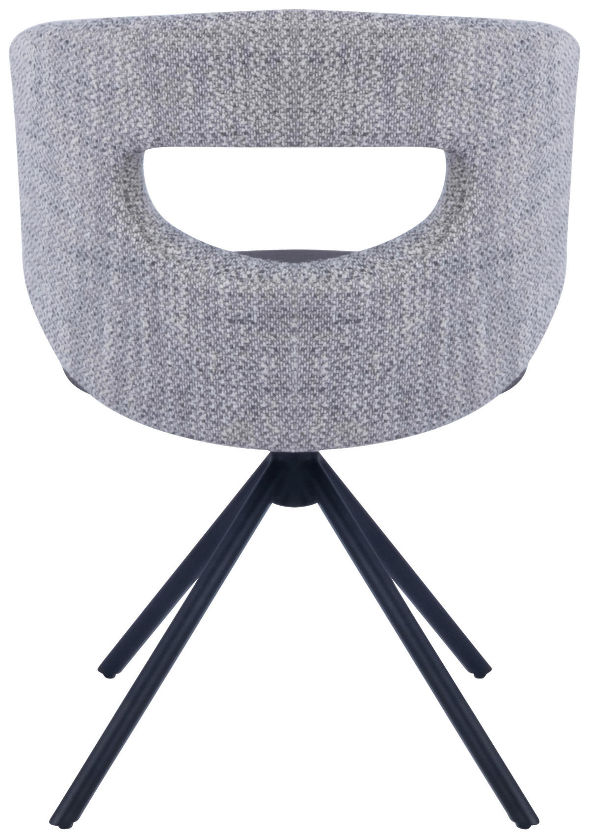 STUHL - Schwarz/Grau, Design, Textil/Metall (58/80/60cm) - Novel