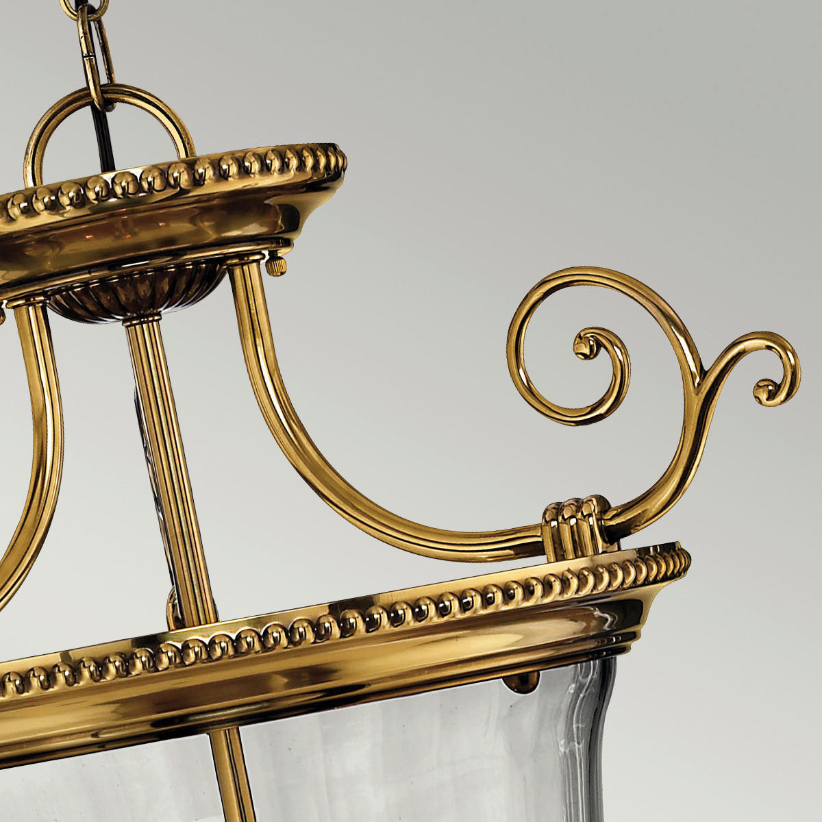 HÄNGELEUCHTE 53.9/66 cm    - Messingfarben, Konventionell, Glas/Metall (53.9/66cm) - Elstead Lighting