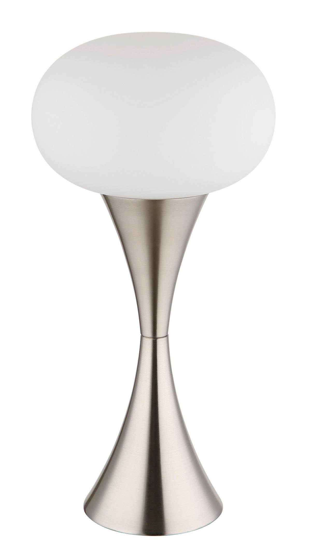 STOLNÍ LAMPA, E14, 18/36,9 cm  - černá/opál, Design, kov/plast (18/36,9cm) - Globo