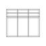 SCHWEBETÜRENSCHRANK 3-türig Weiß - Chromfarben/Weiß, Design, Glas/Holzwerkstoff (280/222/68cm) - Dieter Knoll SCHWEBETÜRENSCHRANK 3-türig Weiß - Chromfarben/Weiß, Design, Glas/Holzwerkstoff (280/222/68cm) - Dieter Knoll