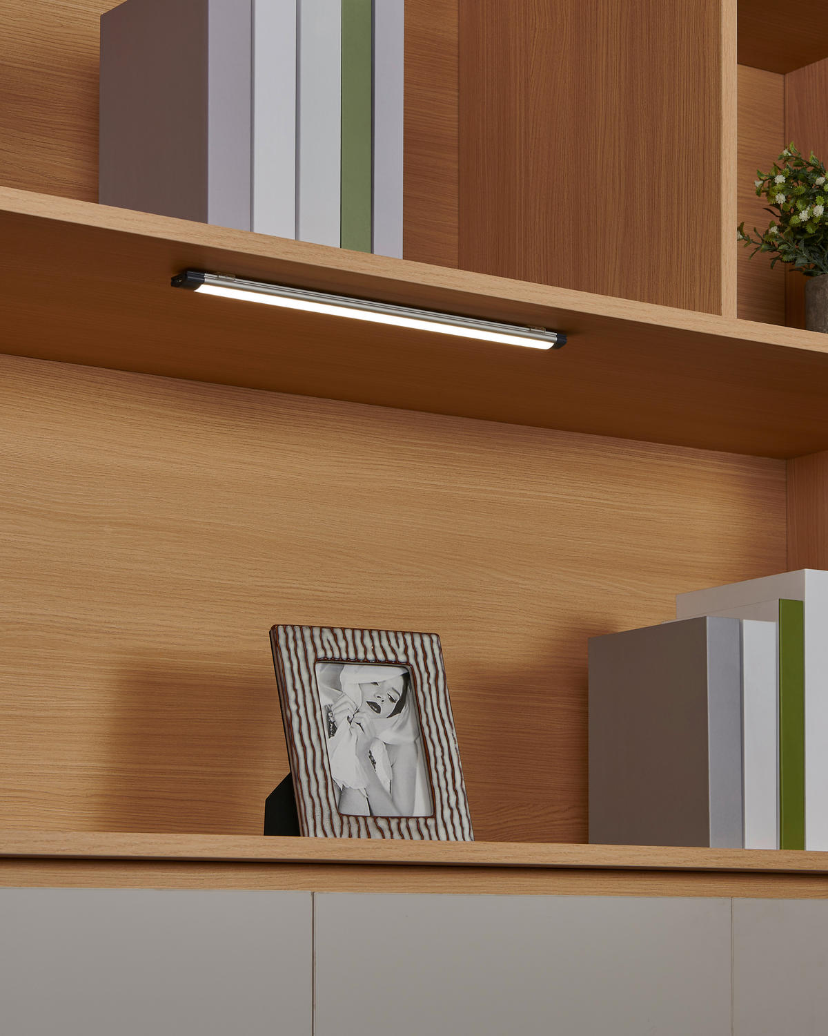 PODSVĚTLENÍ, 37/2,5/1,1 cm - šedá/bílá, Basics, kov/plast (37/2,5/1,1cm) - Eglo